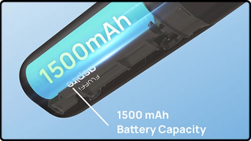 Une autonomie 1500mAh